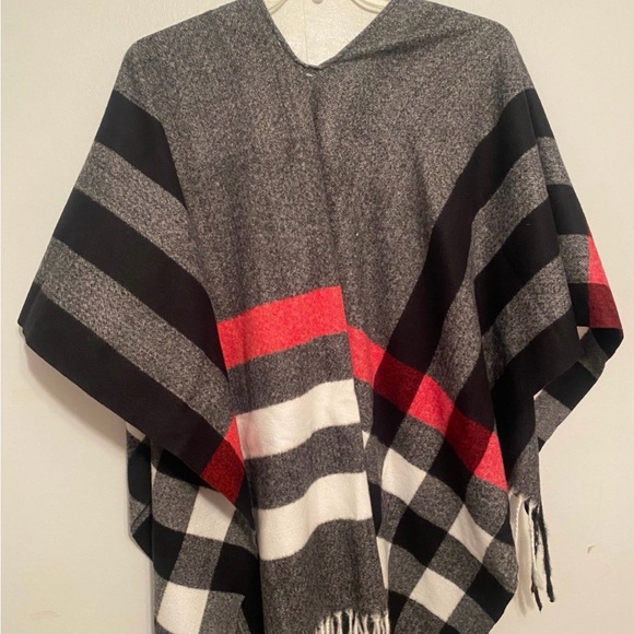 Nwt classic black and red plaid Jack and Missy wrap-one size - Picture 4 of 4